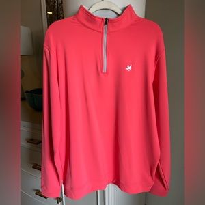 Peter Millar 1/4 Q Zip Pullover, Size XL, pink / salmon color, worn 10 times
